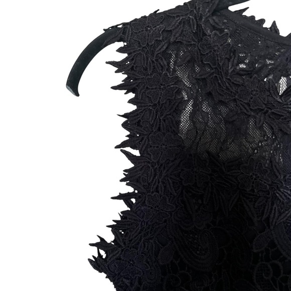 Romeo Juliet Couture Dress Womens Small Sleeveless Floral‎ Lace Sheath Party - Picture 4 of 10